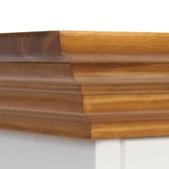 Schmale Landhaus Vitrine aus Kiefernholz - Bordona