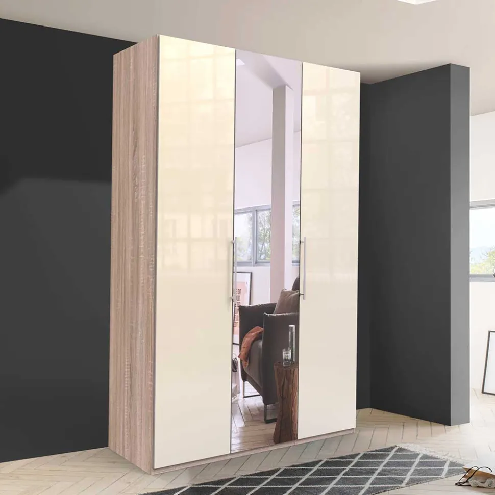 Schmaler Schlafzimmer Schrank mit Spiegel - Rativian