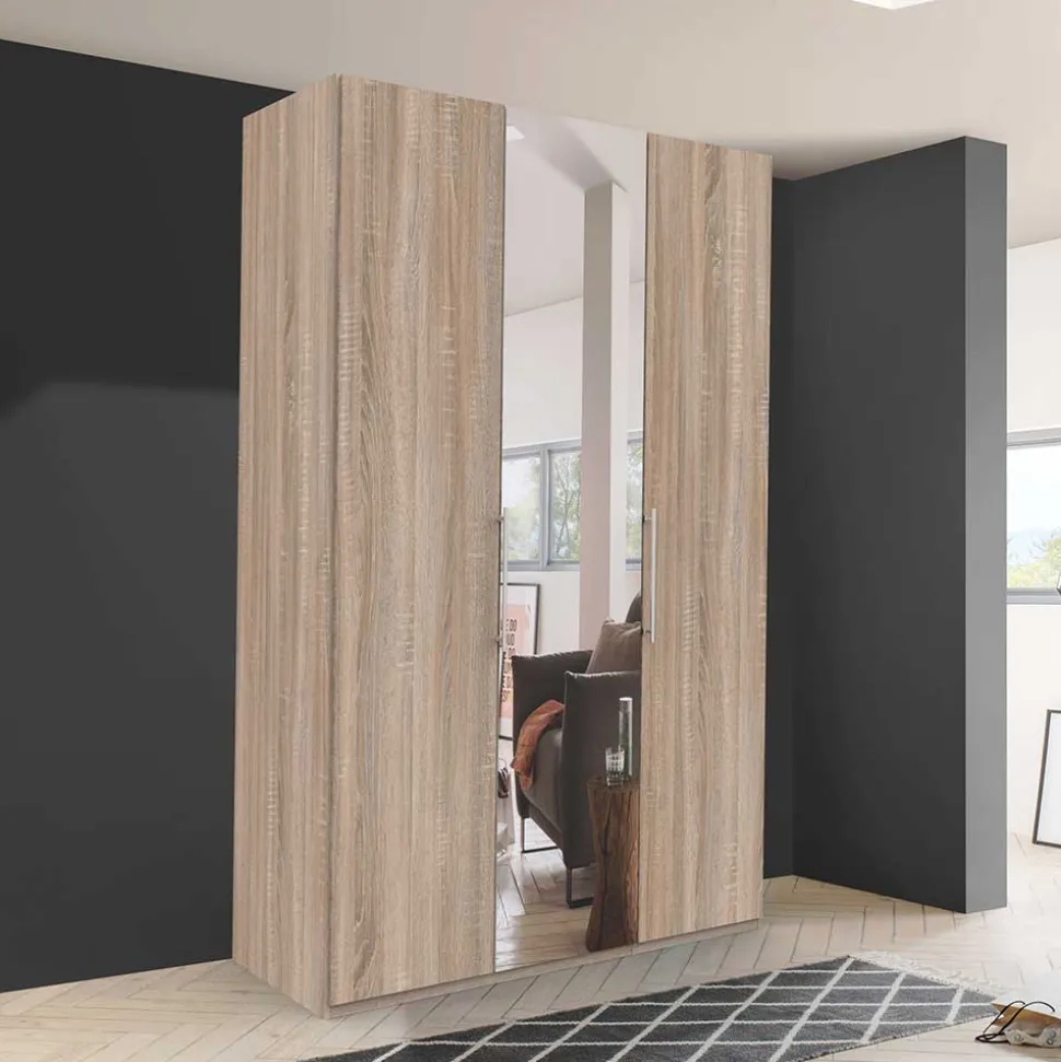 Schmaler Schlafzimmer-Schrank mit Spiegel - Zayun