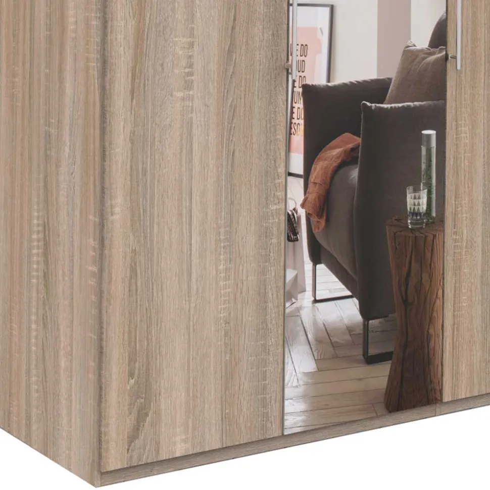 Schmaler Schlafzimmer-Schrank mit Spiegel - Zayun