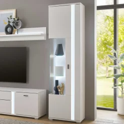 Schmaler Vitrinenschrank mit LED Beleuchtung - Tirol