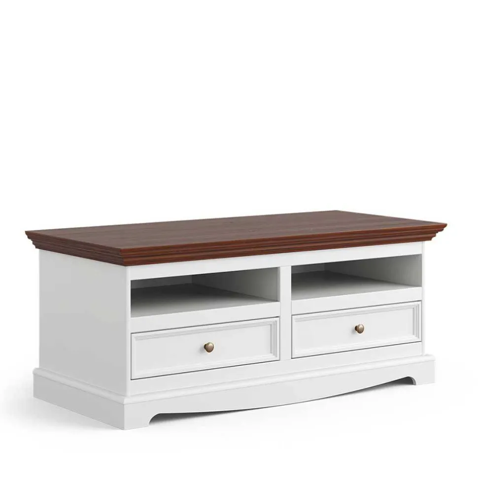 Schmales Landhaus TV Board mit 111 cm Breite - Manipur