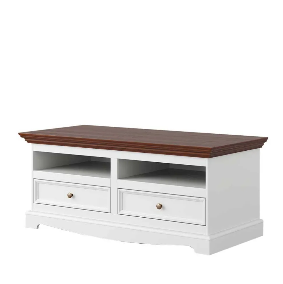 Schmales Landhaus TV Board mit 111 cm Breite - Manipur