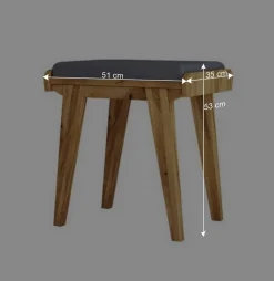 Schminktisch & Hocker - moderner Retro Style - Hardus (zweiteilig)