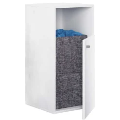 Schmutzwäsche-Sammler Schrank in Weiß - Ipsum
