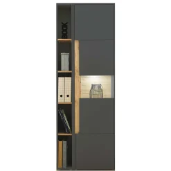 Schrank & schmales Regal Set - Ahilav (zweiteilig)