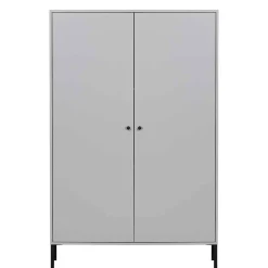 Schrank in Hellgrau und Schwarz - Aturin