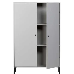 Schrank in Hellgrau und Schwarz - Aturin