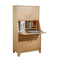 Schrank mit Schreibklappe in Buche Natur - Lidoral