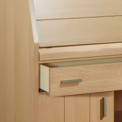 Schrank mit Schreibklappe in Buche Natur - Lidoral