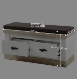 Schrank mit Spiegeltür & Garderobe - Nedita (dreiteilig)