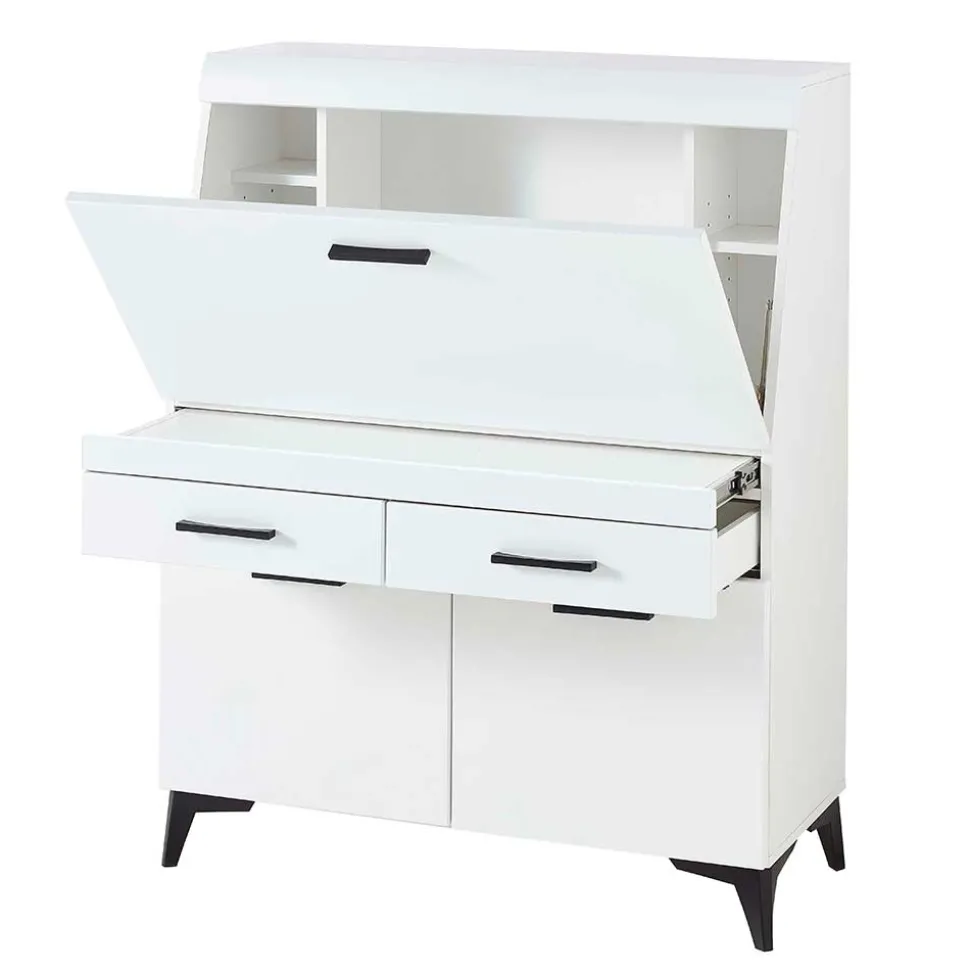 Schreibschrank mit Klappe & zwei Türen - Quakes