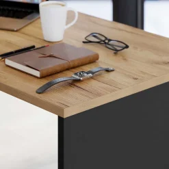 Schreibtisch & Rollcontainer 158x79 cm - Contrage (zweiteilig)