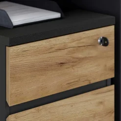 Schreibtisch & Rollcontainer 158x79 cm - Contrage (zweiteilig)