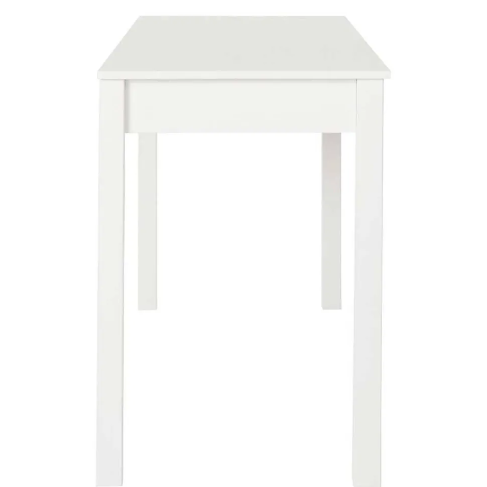 Schreibtisch aus Holz in Weiß lackiert - Jaisa