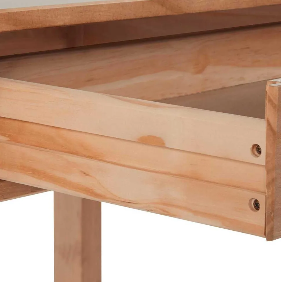 Schreibtisch aus Kiefer Massivholz gebeizt & geölt - Saracan