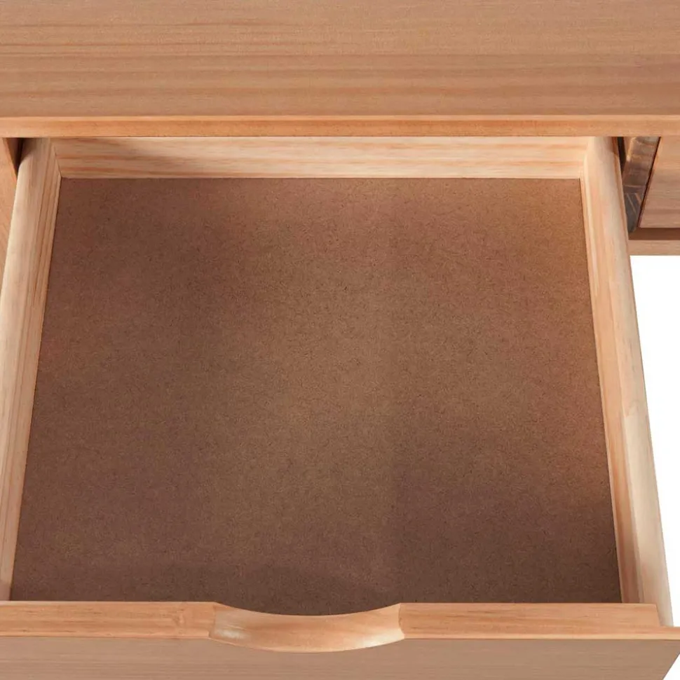 Schreibtisch aus Kiefer Massivholz gebeizt & geölt - Saracan