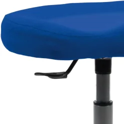 Schreibtisch Hocker in Blau Stoff - Morsina