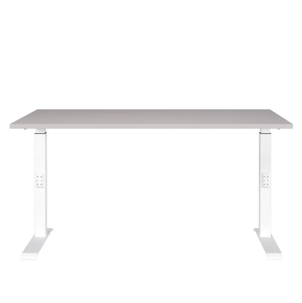 Schreibtisch in Hellgrau und Weiß - Topper