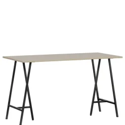 Schreibtisch in Hellgrau Kiefernholz - Amare