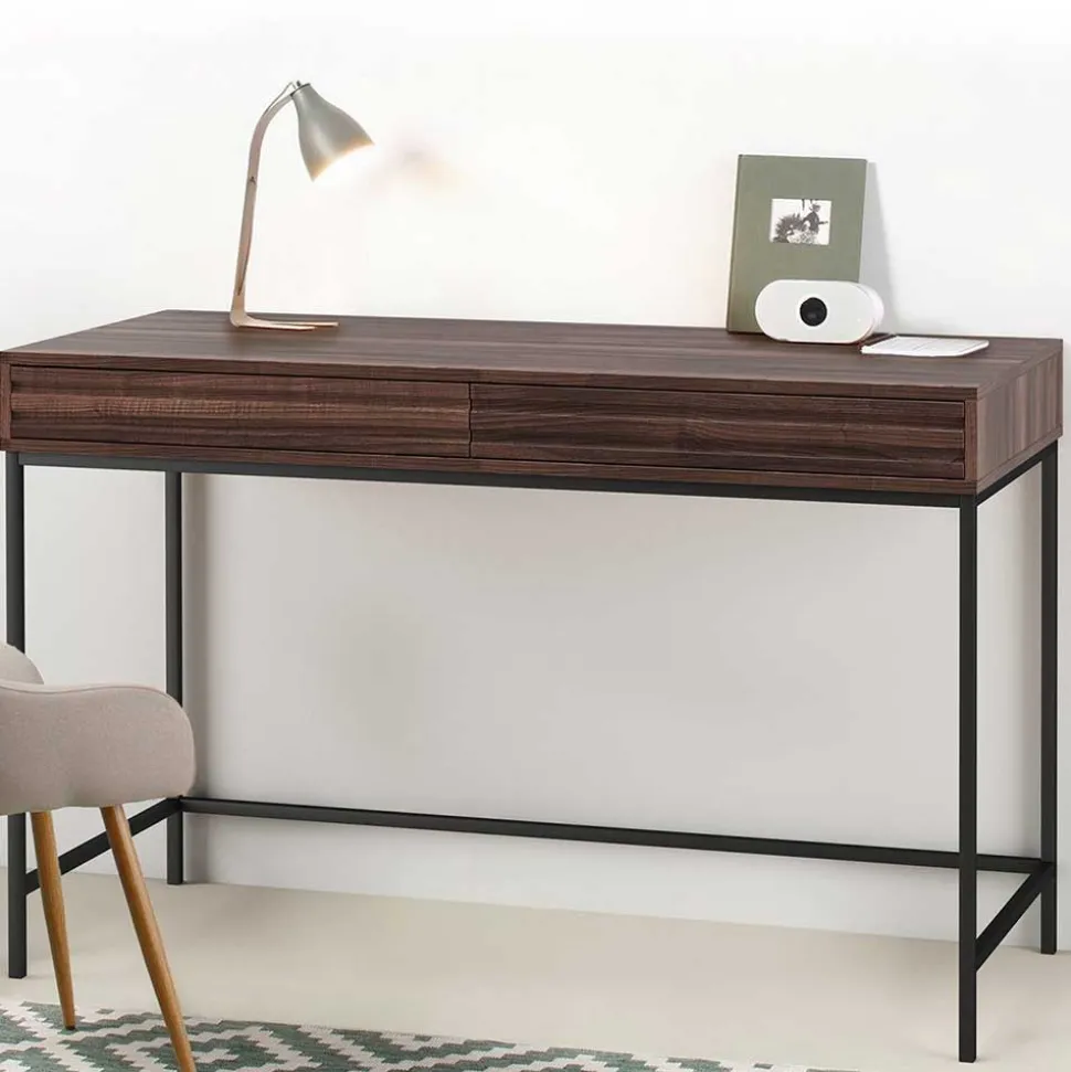 Schreibtisch in Walnuss Holzoptik - Teleska