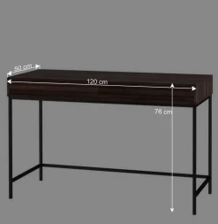 Schreibtisch in Walnuss Holzoptik - Teleska