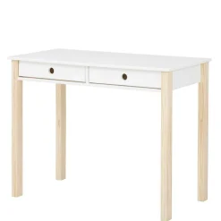 Schreibtisch in Weiß mit Kiefer - Cayman