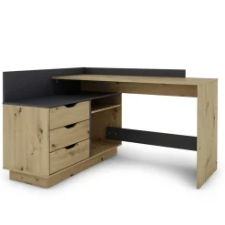 Schreibtisch in Wildeiche NB & Anthrazit - Lician