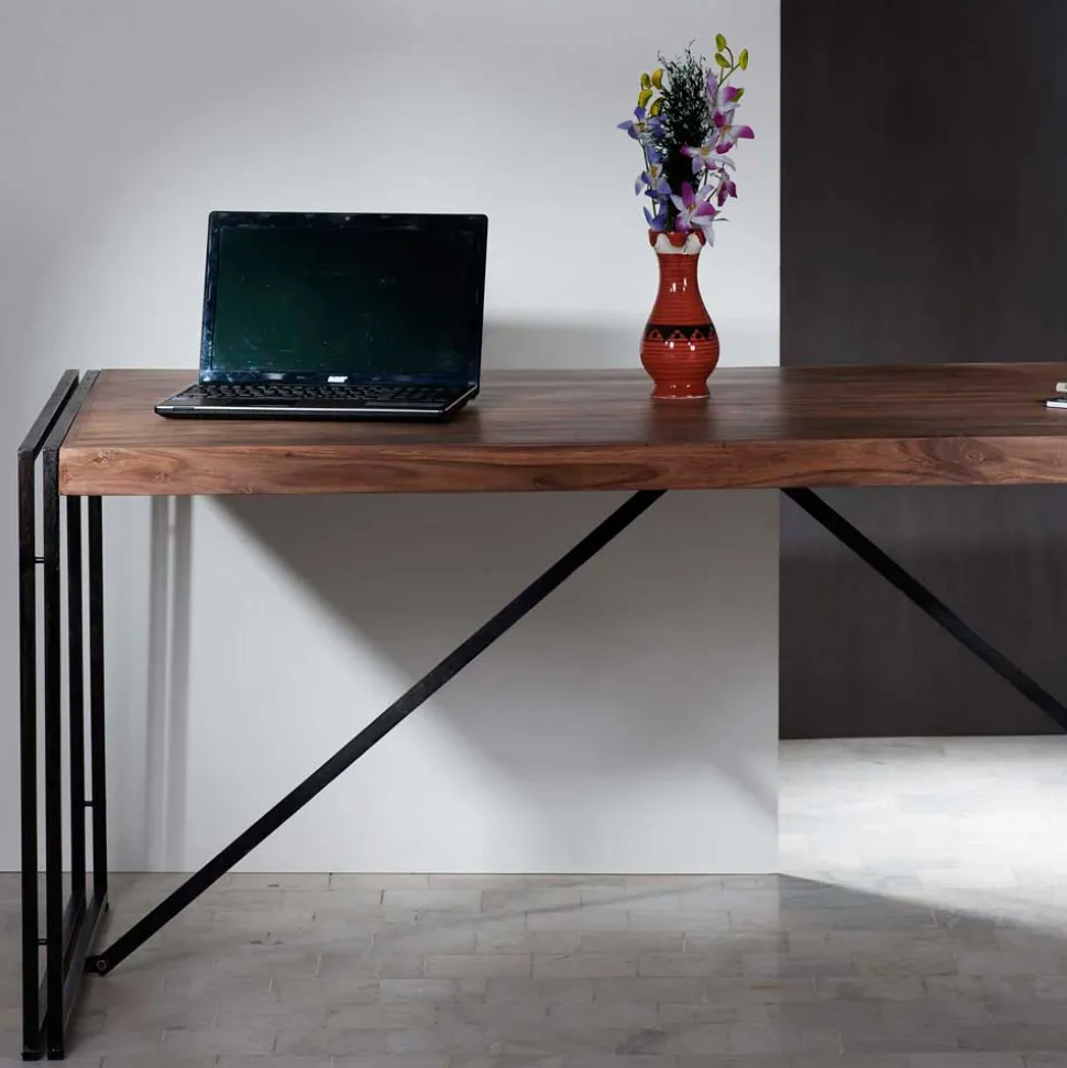 Schreibtisch Mendoza aus Akazie Massivholz