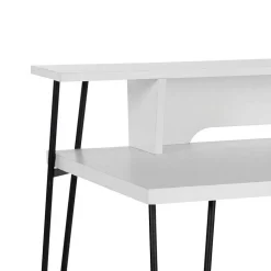 Schreibtisch mit Aufsatz in Weiß - Finlays