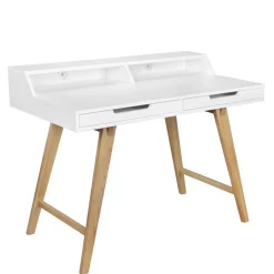 Schreibtisch mit Aufsatz & zwei Schubladen - Hank