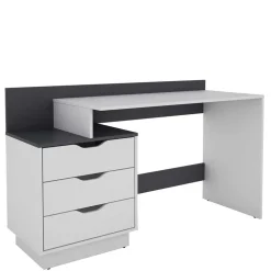 Schreibtisch mit drei Schubladen und Aufsatz - Dotagon