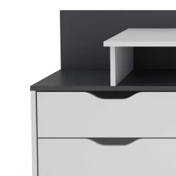 Schreibtisch mit drei Schubladen und Aufsatz - Dotagon