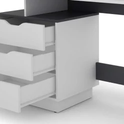 Schreibtisch mit drei Schubladen und Aufsatz - Dotagon