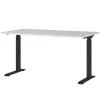 Schreibtisch mit Höhenverstellung in Lichtgrau - Rapinus