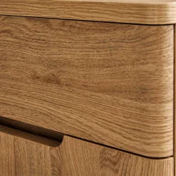 Schreibtisch mit Seitenregal in Eiche Optik - Abacho