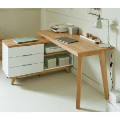 Schreibtisch mit Stauraum als Eckausführung - Xuana