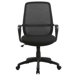 Schreibtisch PC Drehstuhl in Schwarz - Naresh