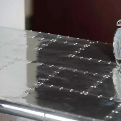 Schreibtisch Pilot in Alufarben