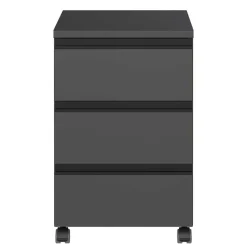 Schreibtisch Rollcontainer in Dunkelgrau - Espnoz