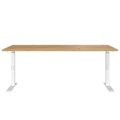 Schreibtisch zum Sitzen und Stehen mit T Gestell - Stellario