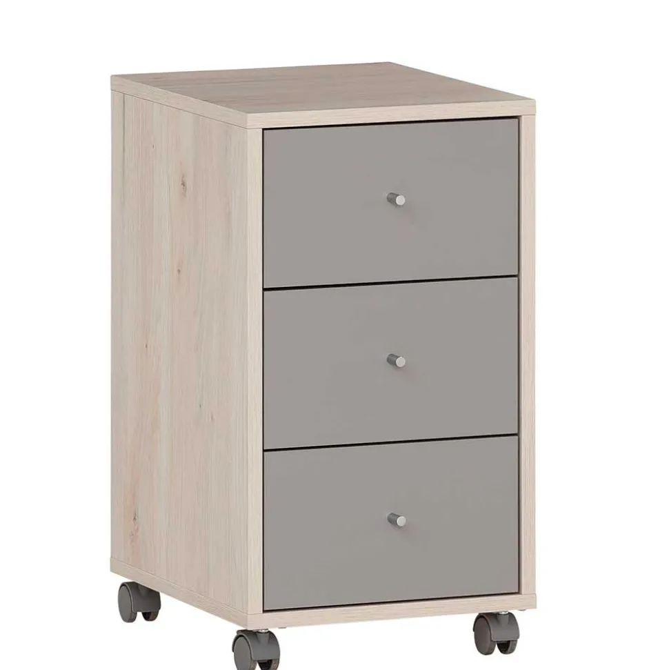 Schreibtisch-Container auf weichen Kunststoffrollen - Lakes