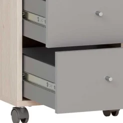 Schreibtisch-Container auf weichen Kunststoffrollen - Lakes