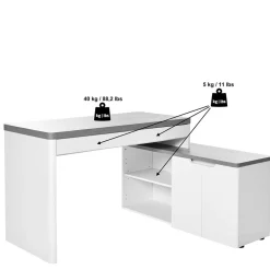 Schreibtischkombination im Skandi Design - Xuana