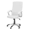 Schreibtischsessel in Weiß Kunstleder - Krispan