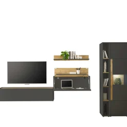 Schränke & Wandboard Wohnzimmer Set - Ahilav (fünfteilig)