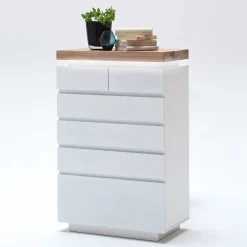 Schubkastenkommode Zelda in Weiß