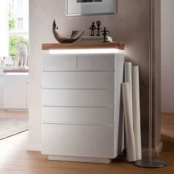 Schubkastenkommode Zelda in Weiß