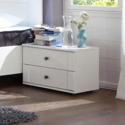 Schubladen Nachtkonsole Nulierto in Alpinweiß