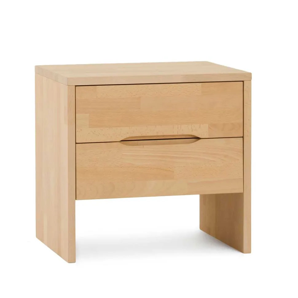 Schubladen Nachttisch Cranoz aus Buche Natur lackiert